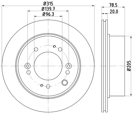 MINTEX féktárcsa - MDC2227 - TothCarparts