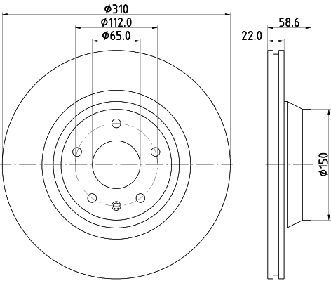 MINTEX féktárcsa - MDC2290 - TothCarparts