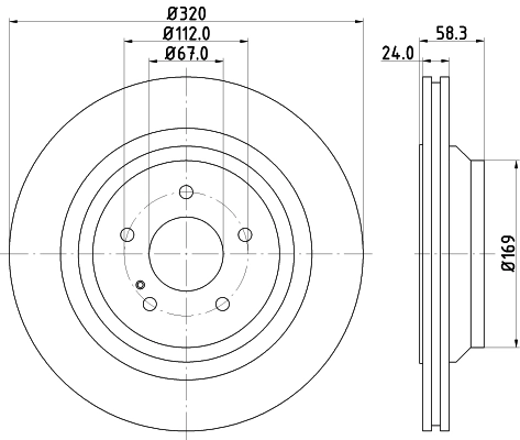 MINTEX féktárcsa - MDC2291 - TothCarparts