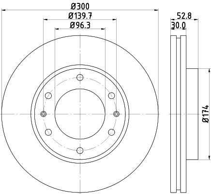 MINTEX féktárcsa - MDC2312 - TothCarparts