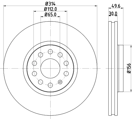 MINTEX féktárcsa - MDC2317 - TothCarparts