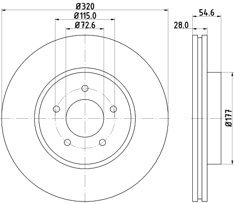 MINTEX féktárcsa - MDC2319 - TothCarparts