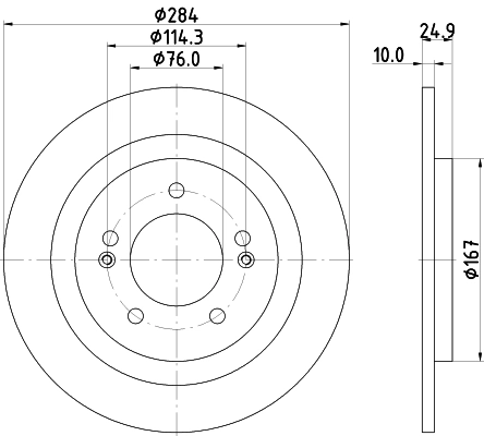 MINTEX féktárcsa - MDC2360 - TothCarparts