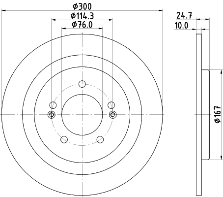 MINTEX féktárcsa - MDC2361 - TothCarparts