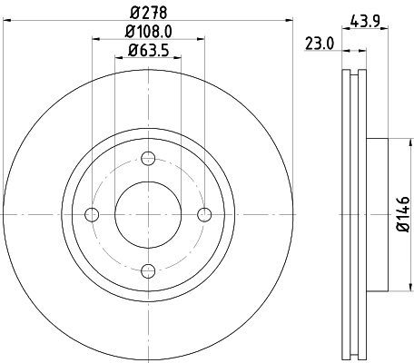 MINTEX féktárcsa - MDC2481 - TothCarparts