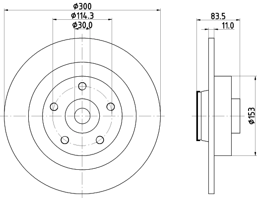 MINTEX féktárcsa - MDC2513 - TothCarparts