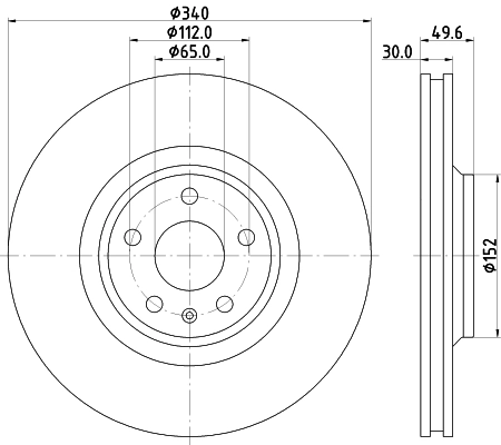 MINTEX féktárcsa - MDC2546 - TothCarparts