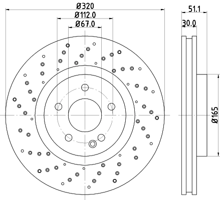 MINTEX féktárcsa - MDC2569 - TothCarparts