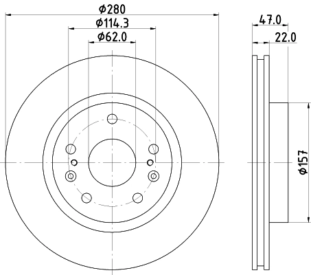 MINTEX féktárcsa - MDC2611 - TothCarparts