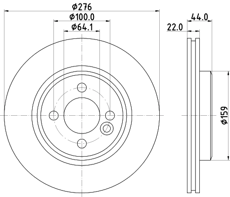 MINTEX féktárcsa - MDC2619C - TothCarparts