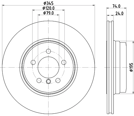MINTEX féktárcsa - MDC2639 - TothCarparts