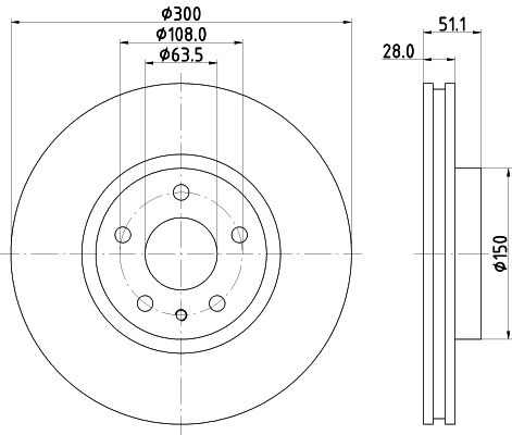 MINTEX féktárcsa - MDC2662 - TothCarparts