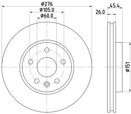 MINTEX féktárcsa - MDC2700C - TothCarparts