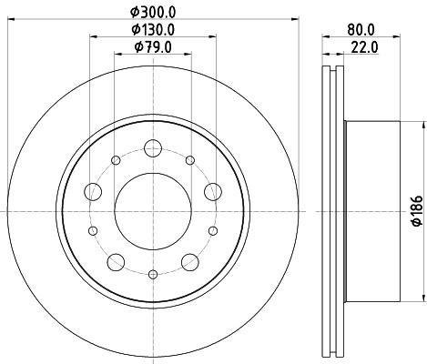 MINTEX féktárcsa - MDC2752C - TothCarparts