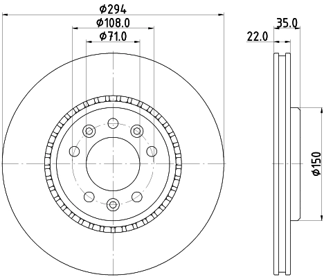 MINTEX féktárcsa - MDC2759 - TothCarparts