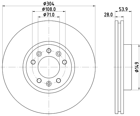 MINTEX féktárcsa - MDC2760 - TothCarparts