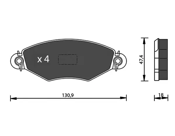 7 SEVEN PARTS fékbetétkészlet, tárcsafék - SVP20230 - TothCarparts