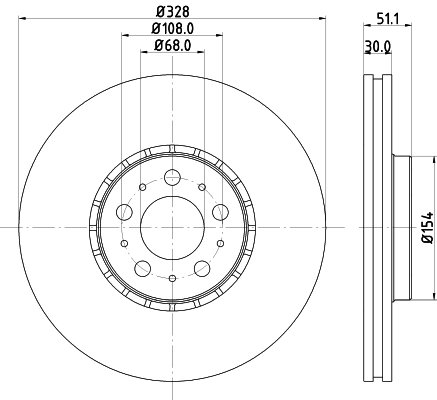 MINTEX féktárcsa - MDC2771C - TothCarparts