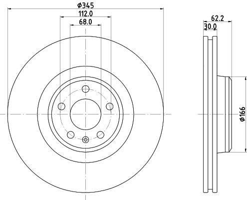 MINTEX féktárcsa - MDC2830C - TothCarparts