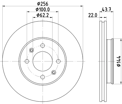 MINTEX féktárcsa - MDC2872C - TothCarparts