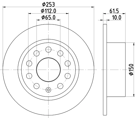 MINTEX féktárcsa - MDC2891C - TothCarparts