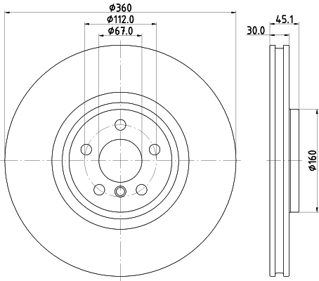 MINTEX féktárcsa - MDC2897RC - TothCarparts