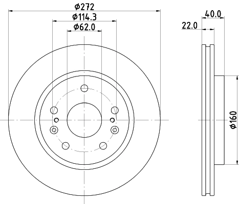 MINTEX féktárcsa - MDC3033C - TothCarparts