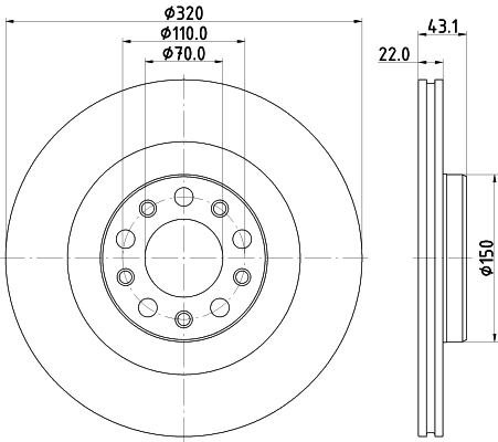 MINTEX féktárcsa - MDC3047C - TothCarparts