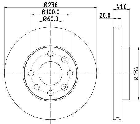 MINTEX féktárcsa - MDC322 - TothCarparts