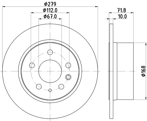 MINTEX féktárcsa - MDC35 - TothCarparts