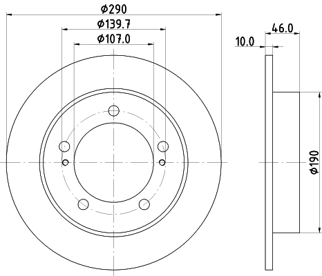 MINTEX féktárcsa - MDC419 - TothCarparts
