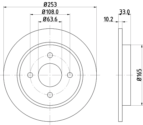 MINTEX féktárcsa - MDC442C - TothCarparts