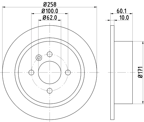 MINTEX féktárcsa - MDC470 - TothCarparts