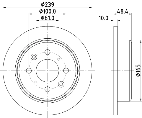 MINTEX féktárcsa - MDC644 - TothCarparts