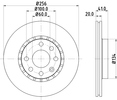 MINTEX féktárcsa - MDC693 - TothCarparts