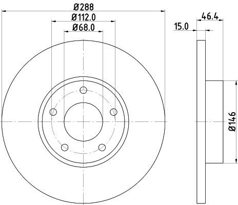 MINTEX féktárcsa - MDC770 - TothCarparts