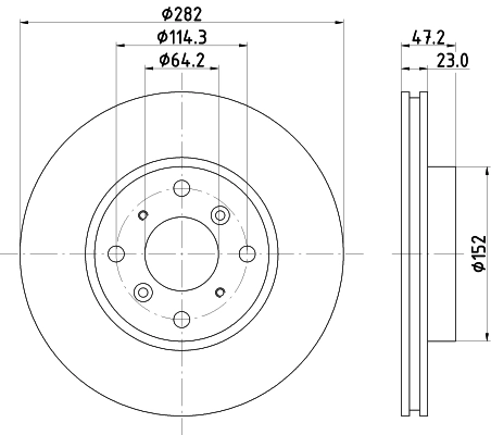 MINTEX féktárcsa - MDC779 - TothCarparts