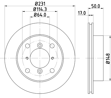 MINTEX féktárcsa - MDC791 - TothCarparts