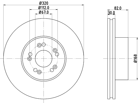 MINTEX féktárcsa - MDC793 - TothCarparts