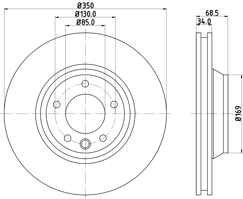 MINTEX féktárcsa - MDC81611RC - TothCarparts