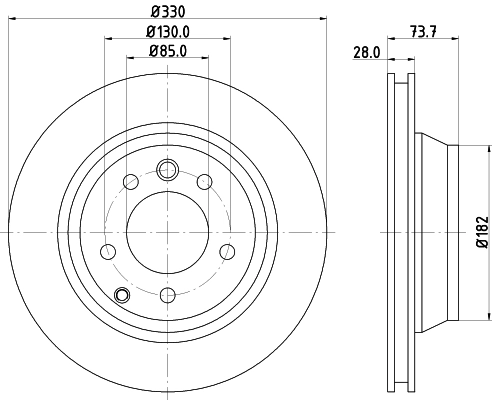 MINTEX féktárcsa - MDC81612C - TothCarparts