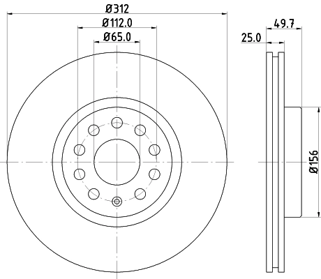 MINTEX féktárcsa - MDC81706C - TothCarparts