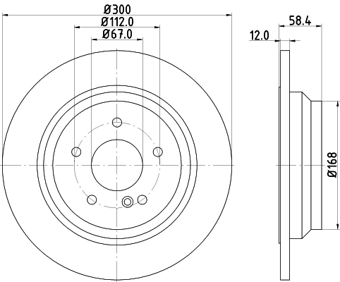 MINTEX féktárcsa - MDC82153C - TothCarparts