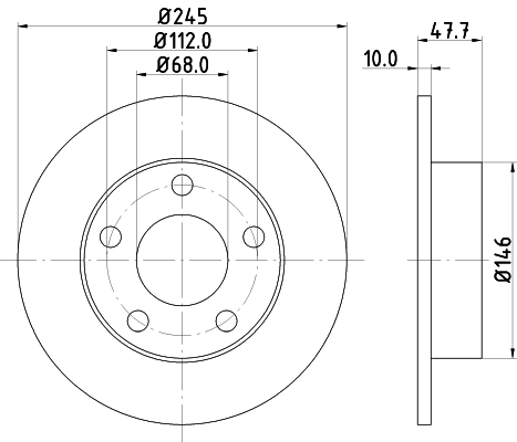 MINTEX féktárcsa - MDC831 - TothCarparts
