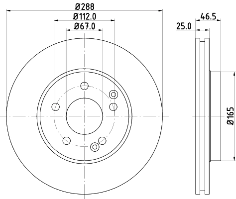 MINTEX féktárcsa - MDC852C - TothCarparts