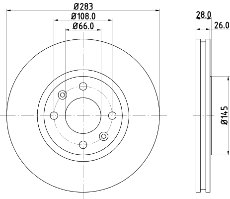 MINTEX féktárcsa - MDC869 - TothCarparts