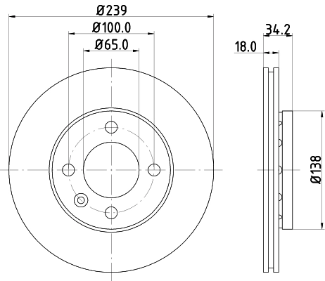 MINTEX féktárcsa - MDC916C - TothCarparts