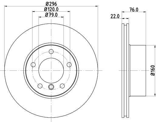 MINTEX féktárcsa - MDC989 - TothCarparts