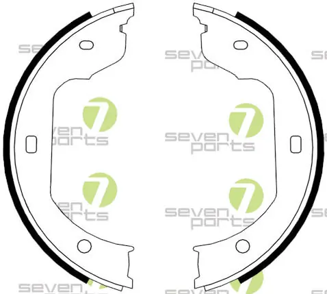 7 SEVEN PARTS fékpofakészlet - SVG10815 - TothCarparts