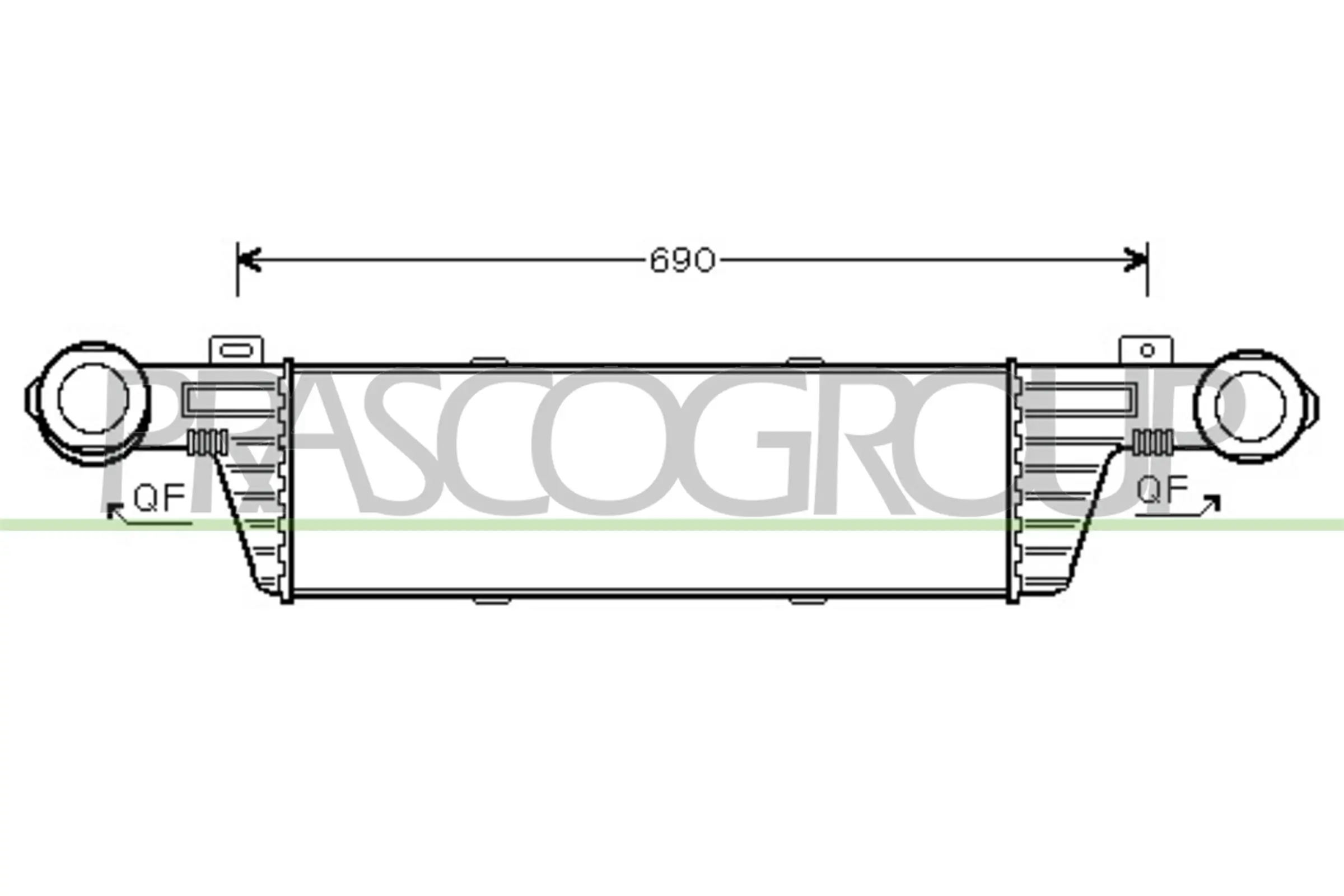 PRASCO töltőlevegő-hűtő - ME035N003 - TothCarparts